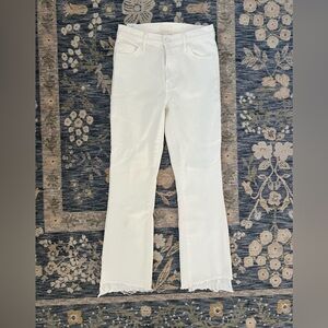 MOTHER Crop Step Fray Jean